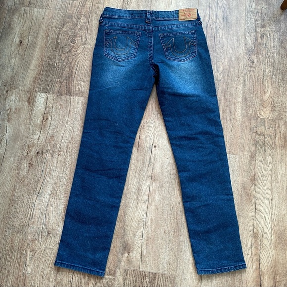 Distressed True Religion Blue Jeans Junior’s Size 16 - Picture 4 of 13